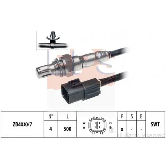 Sonde lambda EPS 1.997.658