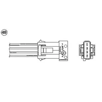 Sonde lambda NGK 0434