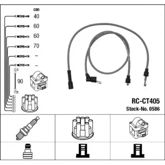 Kit de câbles d'allumage NGK 0586