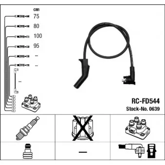 Kit de câbles d'allumage NGK 0639