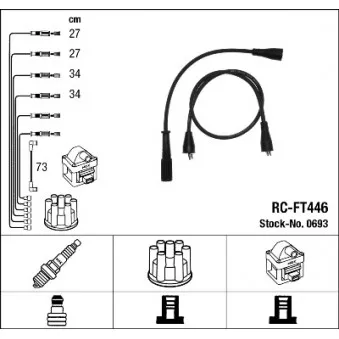 Kit de câbles d'allumage NGK 0693