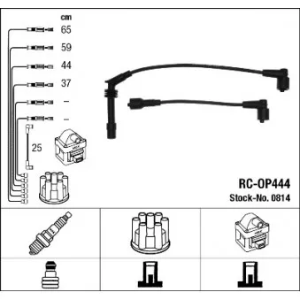 Kit de câbles d'allumage NGK 0814