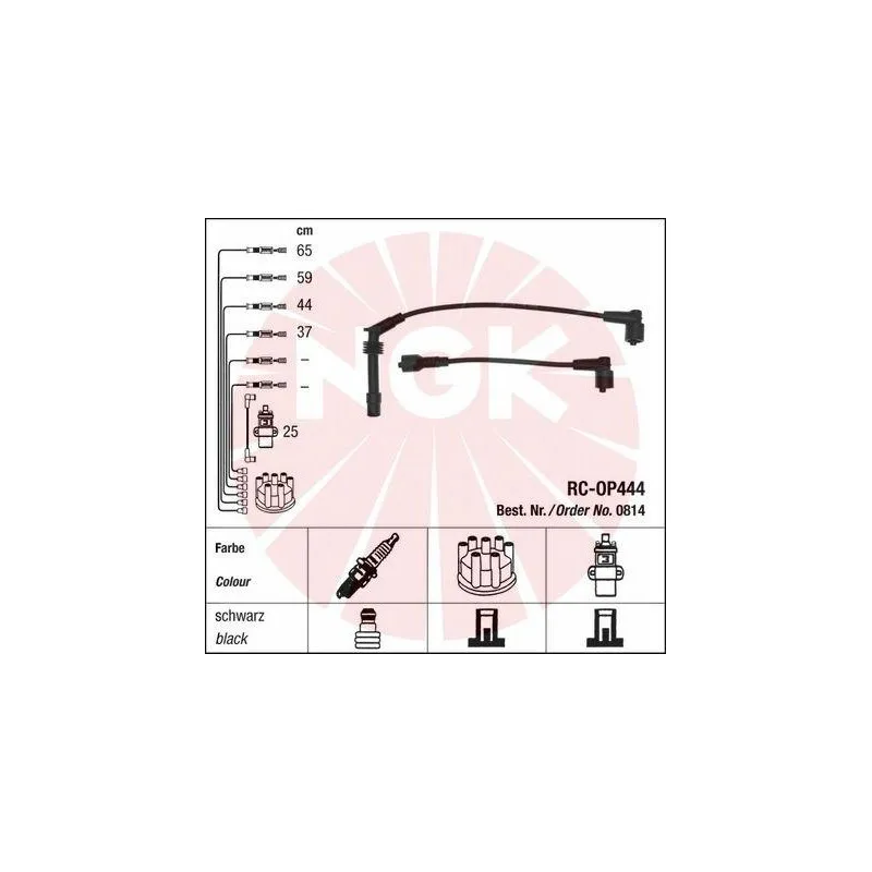 Kit de câbles d'allumage NGK 44302