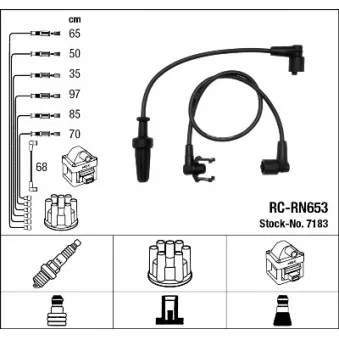 Kit de câbles d'allumage NGK 7183