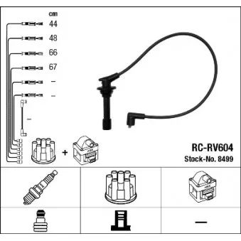 Kit de câbles d'allumage NGK 8499