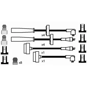 Kit de câbles d'allumage NGK