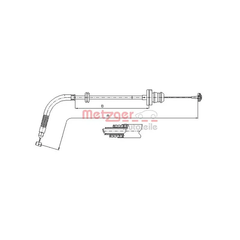 Câble d'accélération METZGER 12.7302