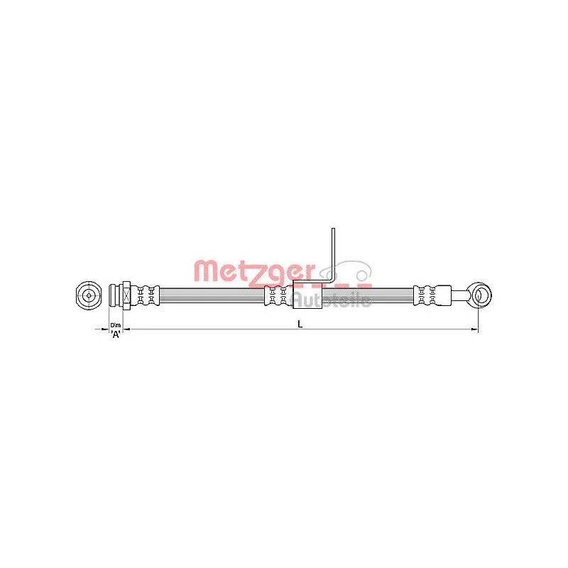 Flexible de frein METZGER 4110218