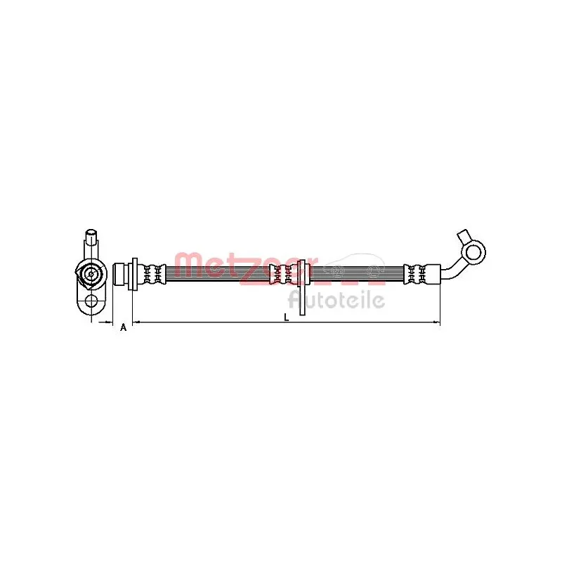 Flexible de frein METZGER 4110499