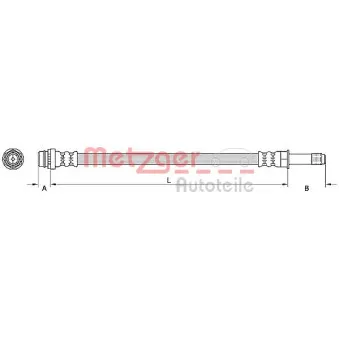 Flexible de frein METZGER 4110798