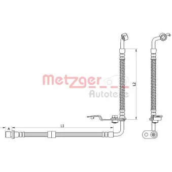 Flexible de frein METZGER