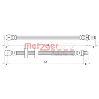 Flexible de frein METZGER 4110995