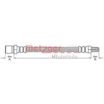 Flexible de frein METZGER 4111161