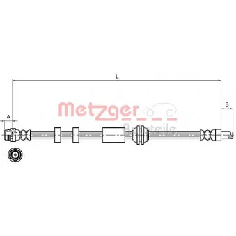 Flexible de frein METZGER 4111216