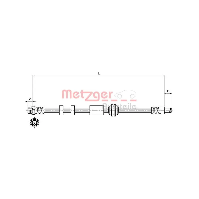 Flexible de frein METZGER 4111216