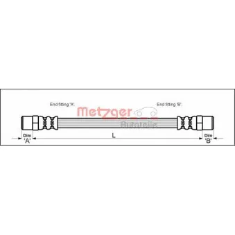 Flexible de frein METZGER 4111351