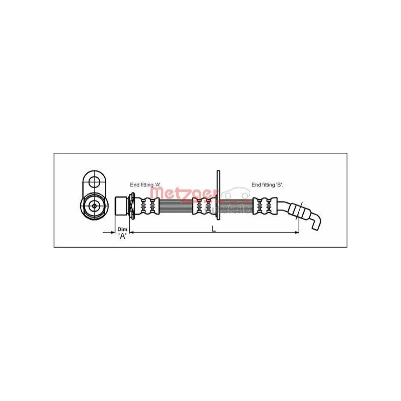 Flexible de frein METZGER 4111427