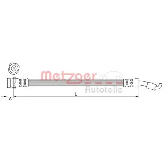 Flexible de frein METZGER 4111440