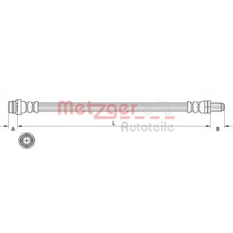 Flexible de frein METZGER 4111641