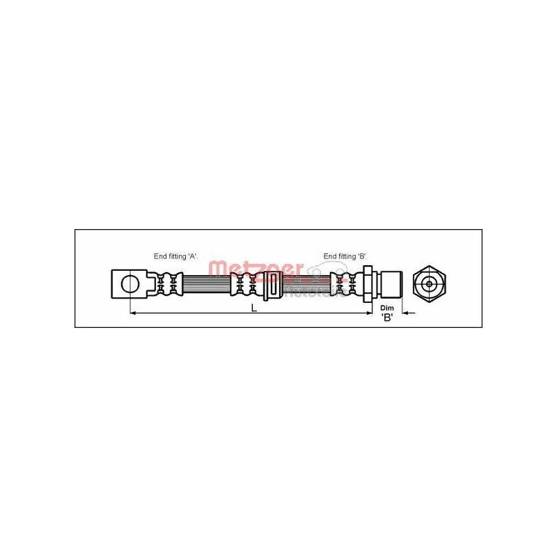 Flexible de frein METZGER 4111758