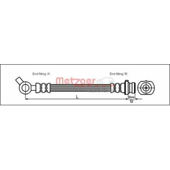 Flexible de frein METZGER 4111975