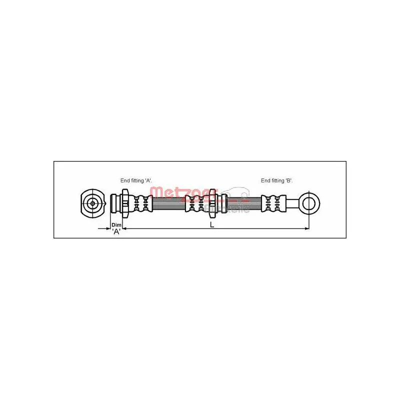 Flexible de frein METZGER 4111985