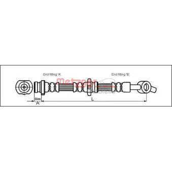 Flexible de frein METZGER 4111986