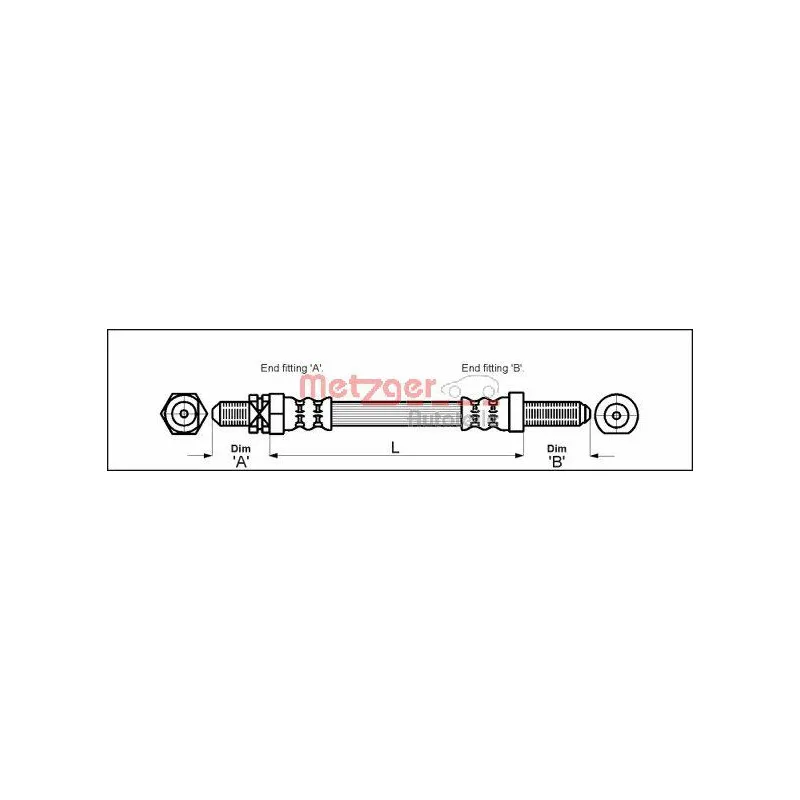 Flexible de frein METZGER 4112103