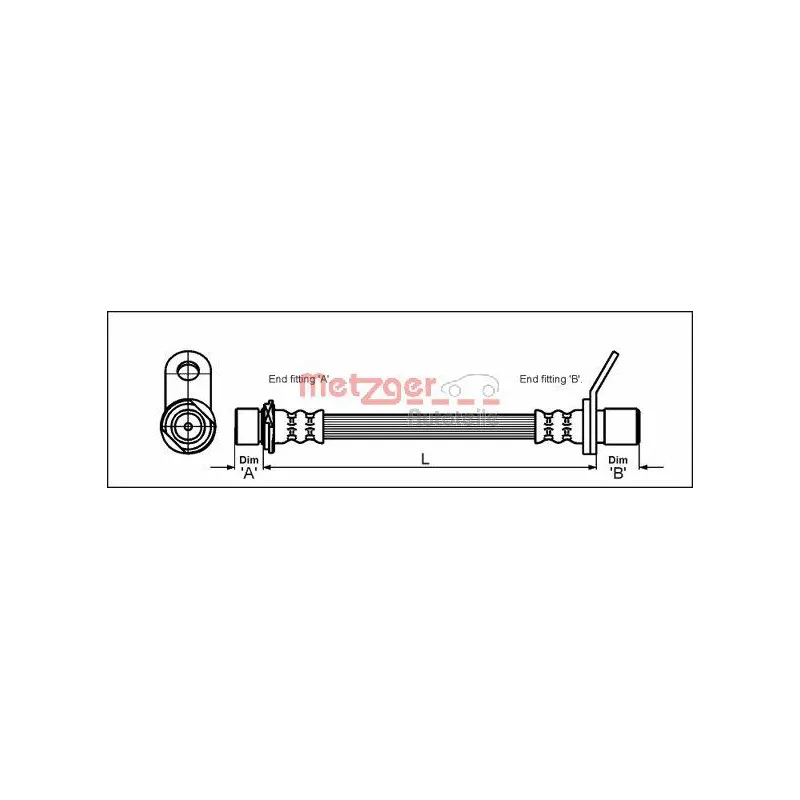 Flexible de frein METZGER 4112171