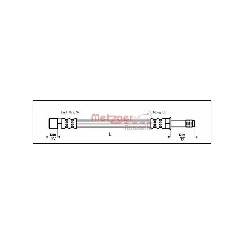 Flexible de frein METZGER 4112516