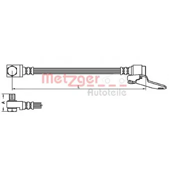 Flexible de frein METZGER 4112545