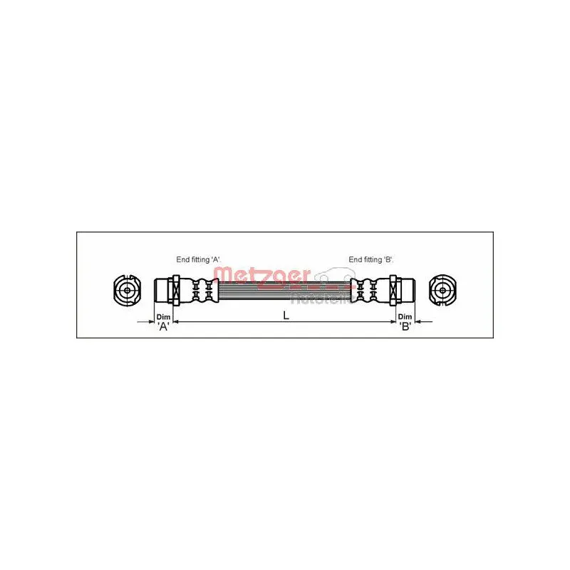 Flexible de frein METZGER 4112824