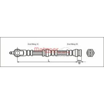 Flexible de frein METZGER 4114064