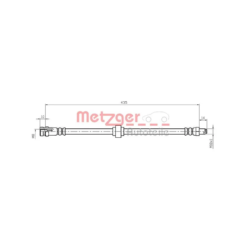 Flexible de frein METZGER 4114661