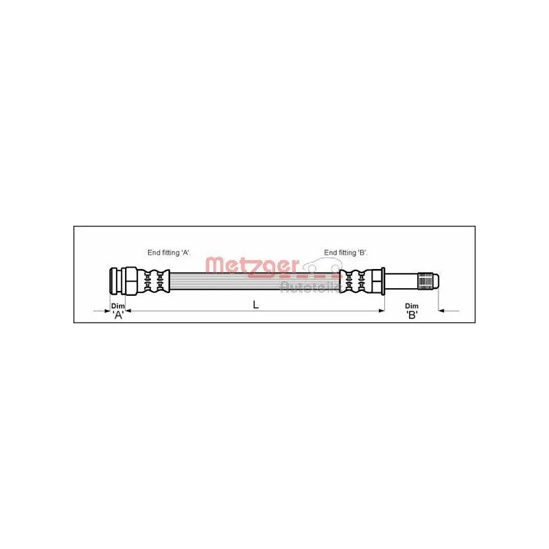 Flexible de frein METZGER 4114800