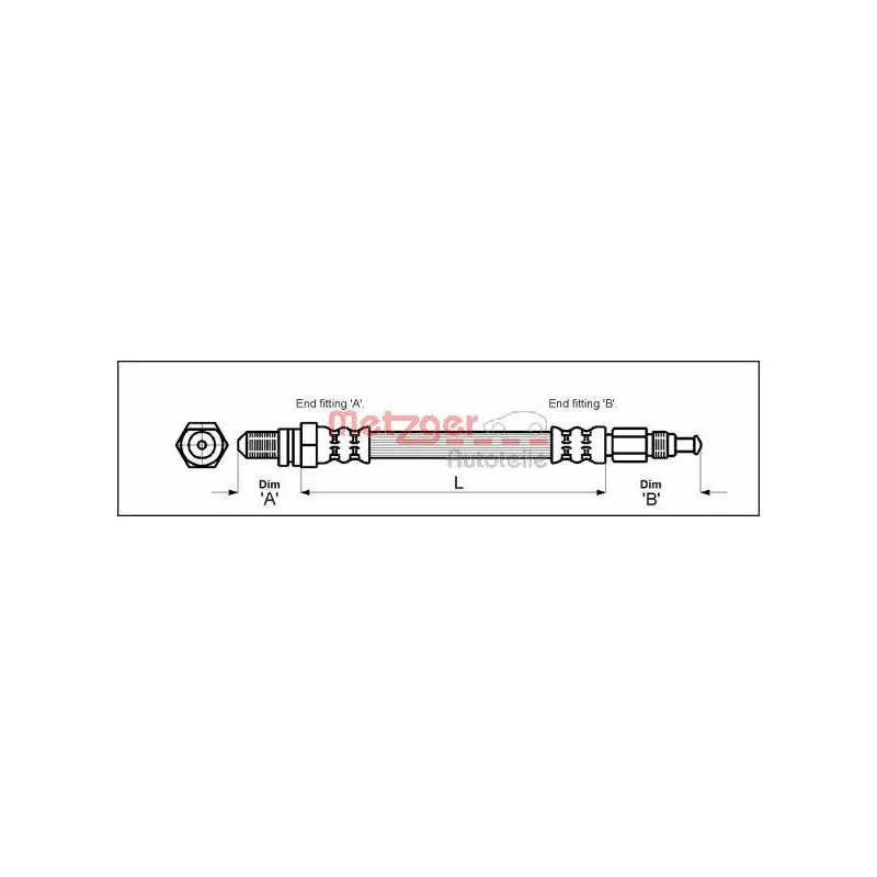 Flexible de frein METZGER 4114804