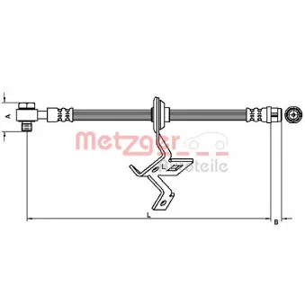 Flexible de frein METZGER 4116209