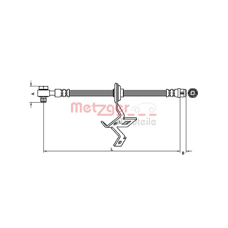 Flexible de frein METZGER 4116209