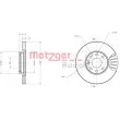 Jeu de 2 disques de frein avant METZGER 6110031 - Visuel 3