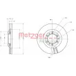 Jeu de 2 disques de frein avant METZGER 6110203 - Visuel 3