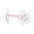 Jeu de 2 disques de frein avant METZGER 6110226 - Visuel 1