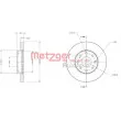 Jeu de 2 disques de frein avant METZGER 6110257 - Visuel 1