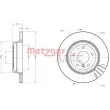 Jeu de 2 disques de frein arrière METZGER 6110259 - Visuel 1