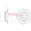 Jeu de 2 disques de frein arrière METZGER 6110265 - Visuel 1