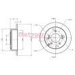 Jeu de 2 disques de frein arrière METZGER 6110299 - Visuel 3