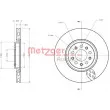 Jeu de 2 disques de frein avant METZGER 6110303 - Visuel 1