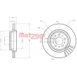 Jeu de 2 disques de frein arrière METZGER 6110378 - Visuel 1