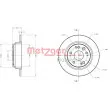 Jeu de 2 disques de frein arrière METZGER 6110392 - Visuel 1