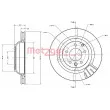 Jeu de 2 disques de frein arrière METZGER 6110554 - Visuel 3