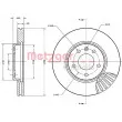 Jeu de 2 disques de frein avant METZGER 6110583 - Visuel 1